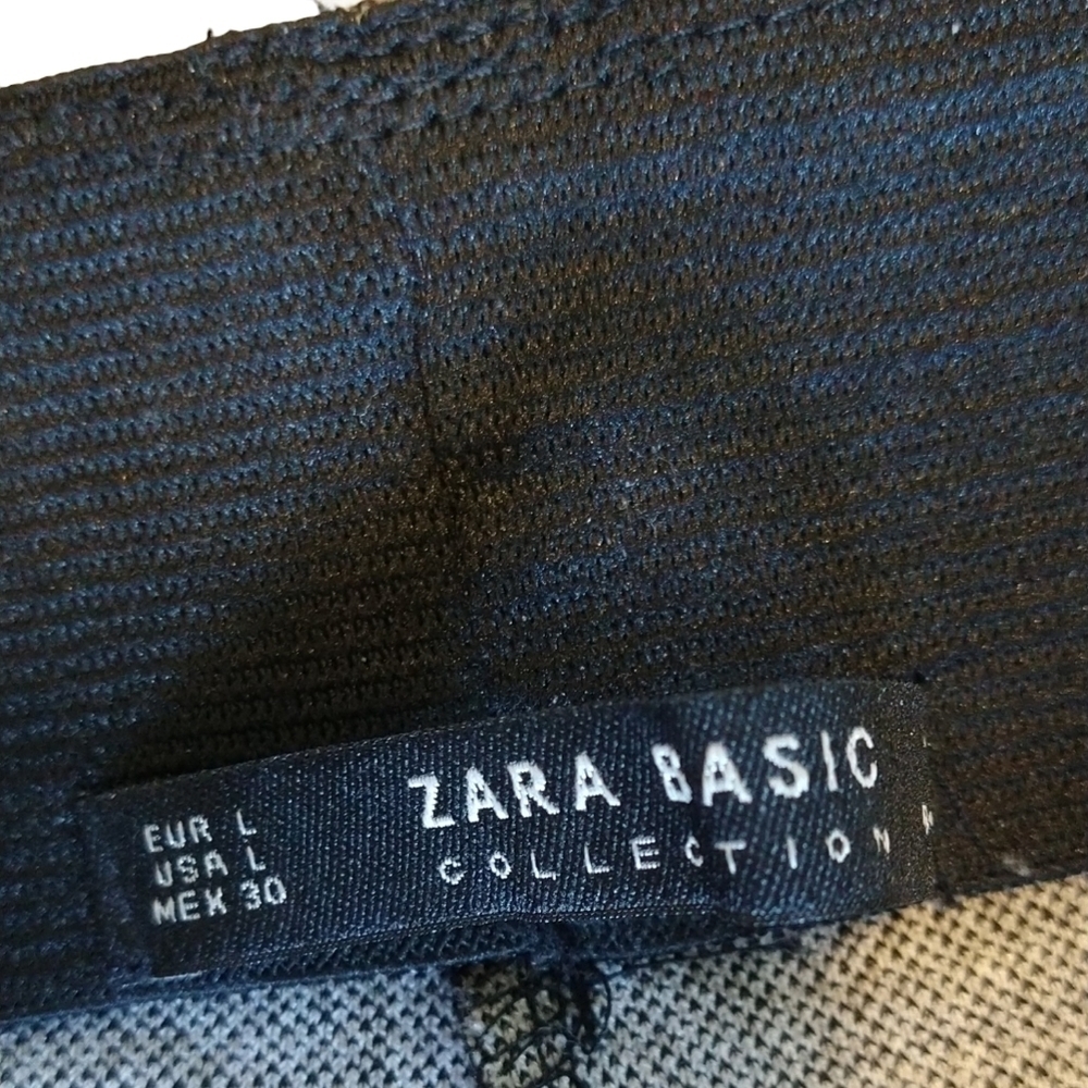 Zara Basic Black & White Mini Houndstooth Elastic… - image 6